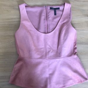 Bcbgmaxazria suede top small
